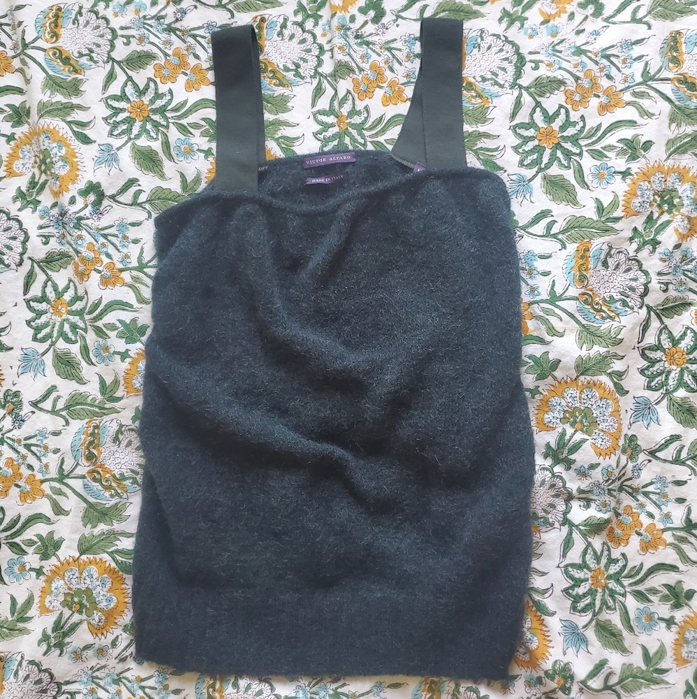 Unique Wool Top- Made in Italy, Size Medium
